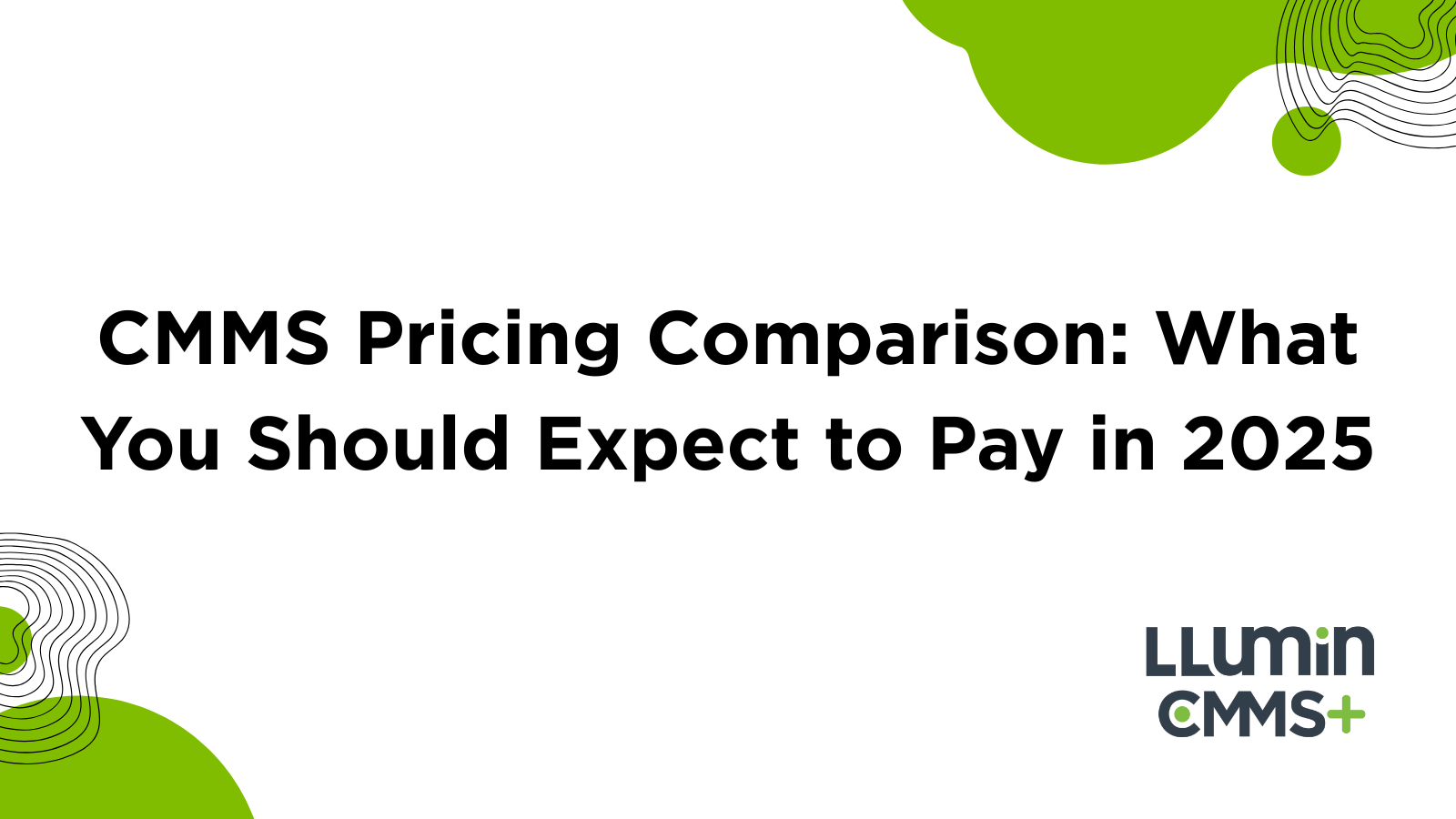 CMMS Pricing Comparison