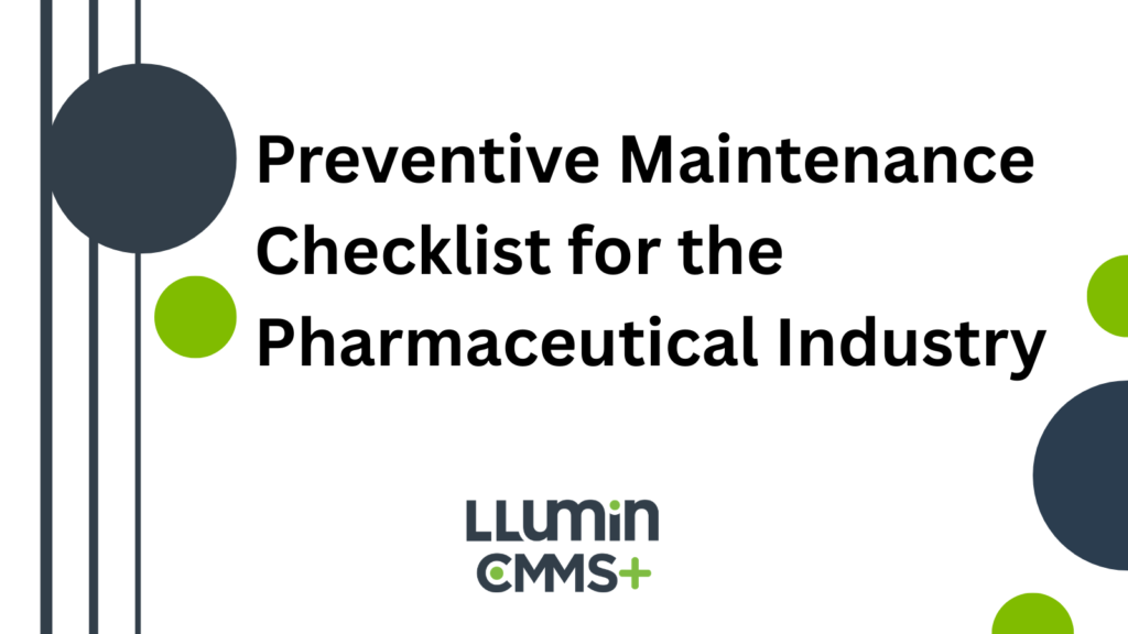 A header image that says “Preventive Maintenance Checklist for the Pharmaceutical Industry”